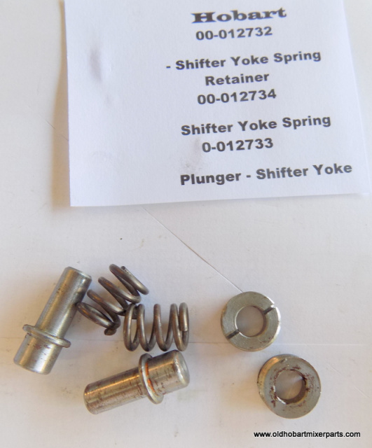 Hobart-D300 00-012732-Shifter Yoke Spring Retainer 00-012734  Shifter Yoke Spring   00-012733  Plung